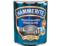Hammerite Priamo na hrdzu farba na železné kovy kováčska strieborná 0,7 l