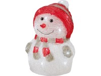 CMI LED akrylový snehuliak viacfarebný 23 x 17,5 x 17,5 cm