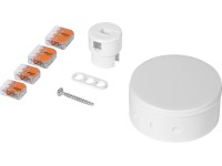 Stropná rozbočovacia krabica biela, pr. 70 mm so svorkami Wago