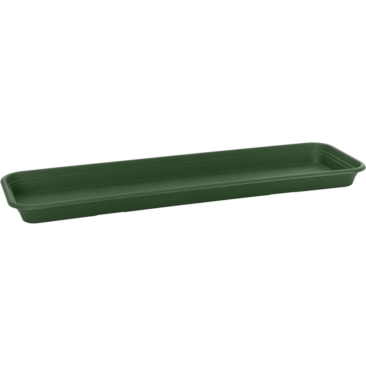 E-shop Florus Miska pod truhlík Universal S, tmavo zelená, 60 x 15 x 3 cm