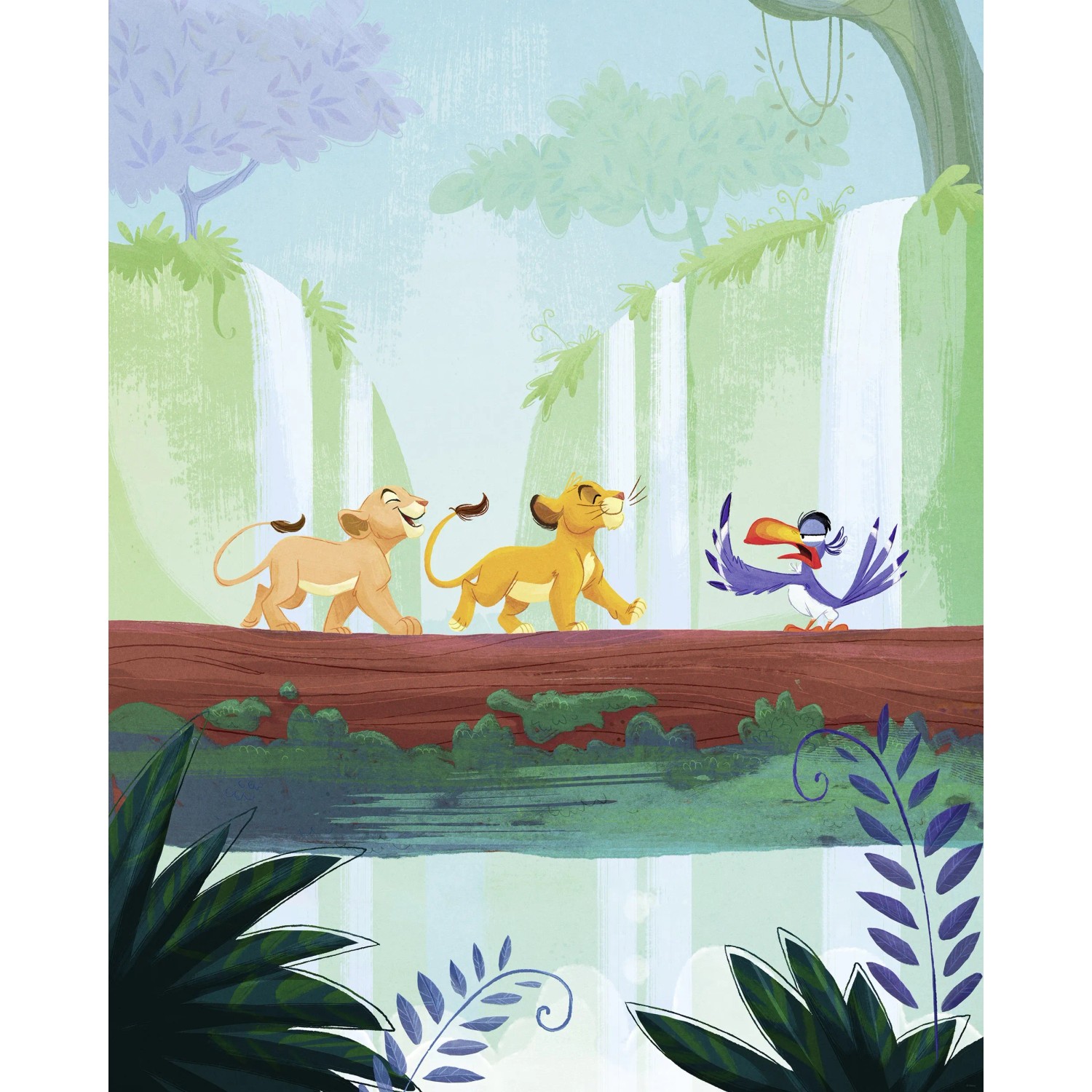 E-shop Komar Vliesová fototapeta Disney Lion King Classic Waterfall 200 x 250 cm