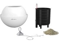 Lechuza Závesný kvetináč Bola Color 23, biela, pr. 23 x 18 cm