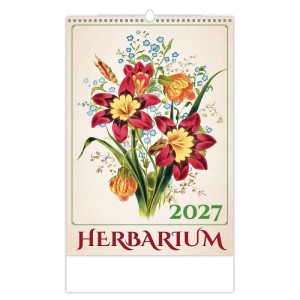 Helma 365 Nástenný mesačný kalendár 2027 Herbarium 31,5 x 45 cm