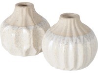 Boltze Váza Malia rôzne druhy béžovokrémová pr. 10 x 9 cm