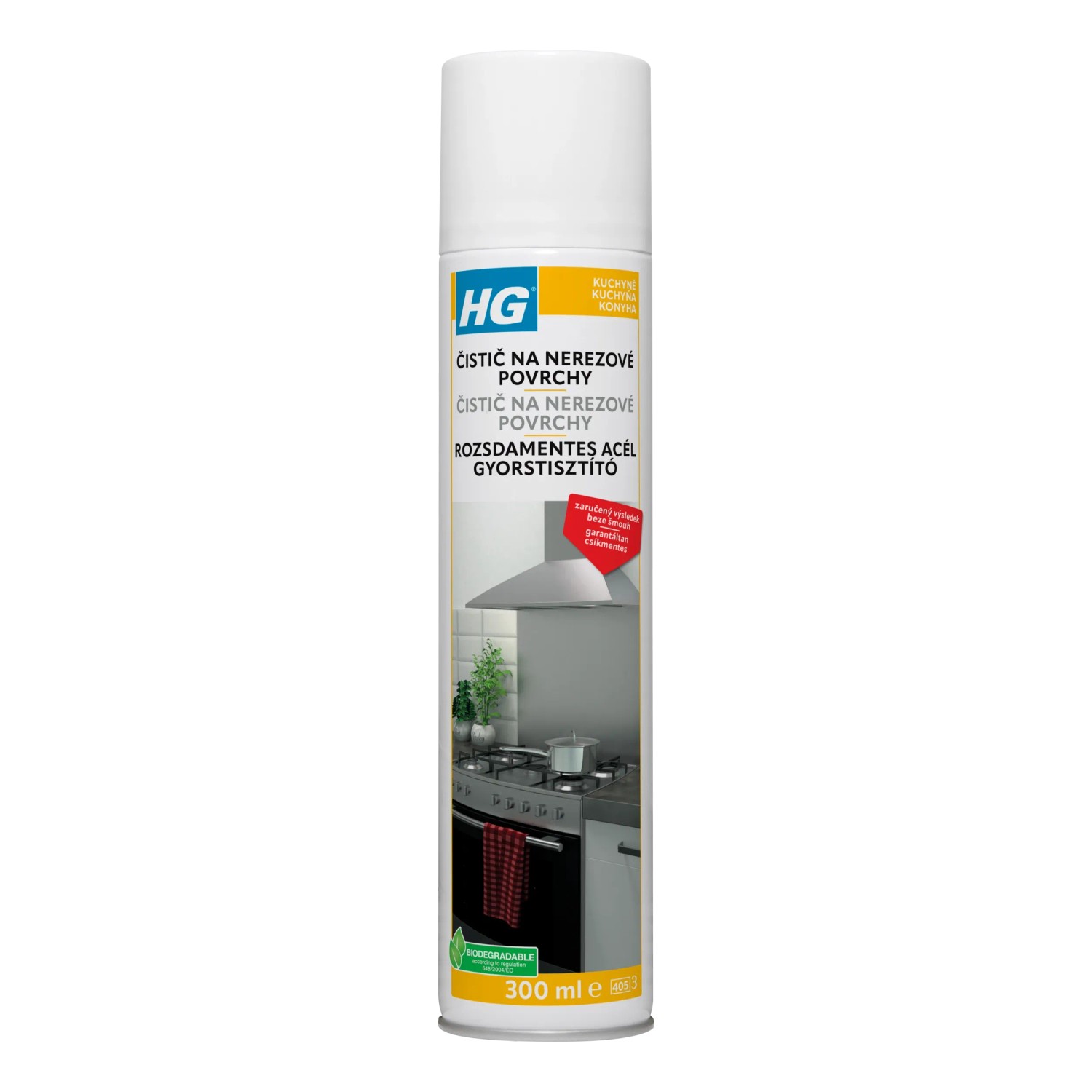 E-shop HG Čistič na nerezové povrchy 300 ml