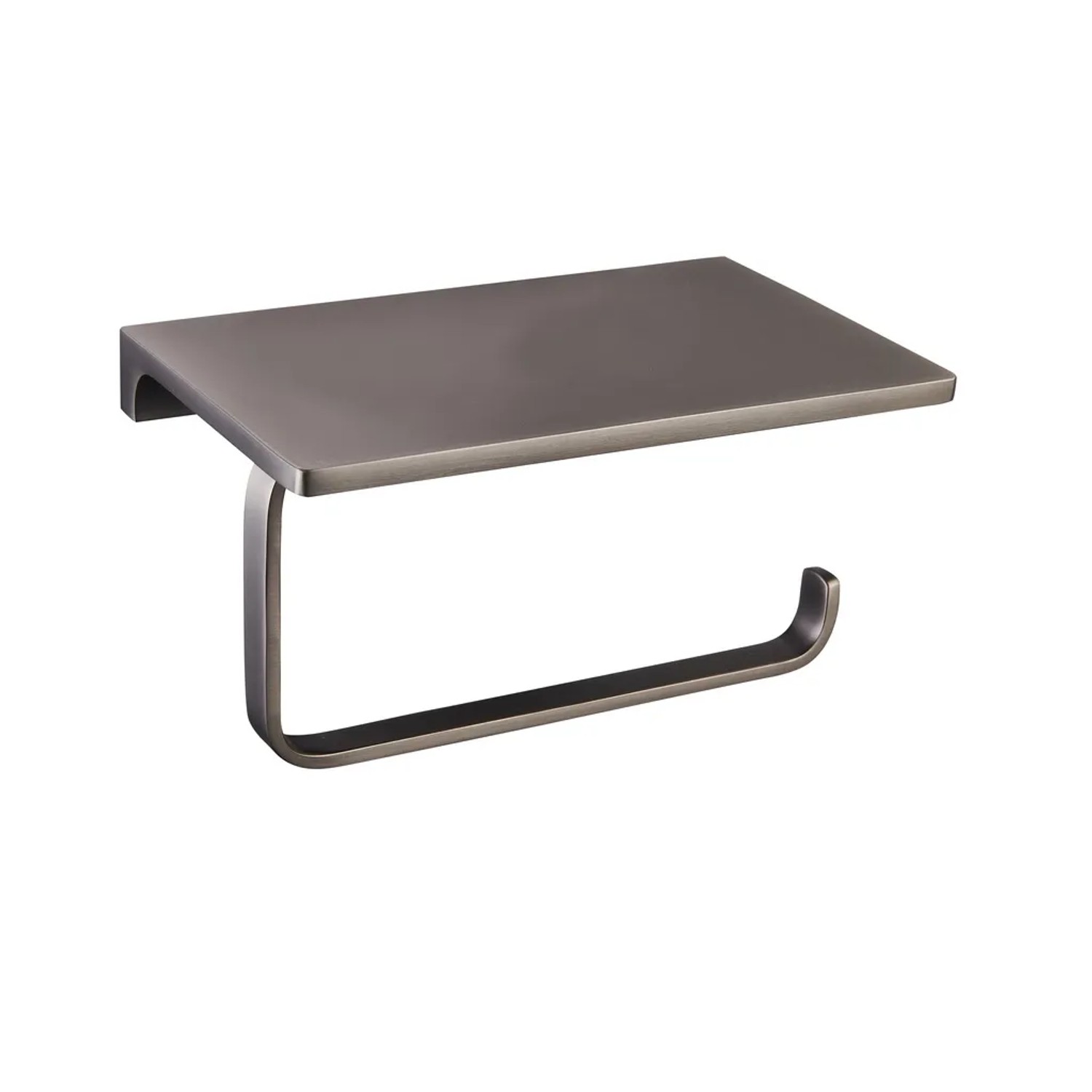 E-shop RAV Slezák Držiak toaletného papiera s poličkou Níl NLA0403MG, metal grey