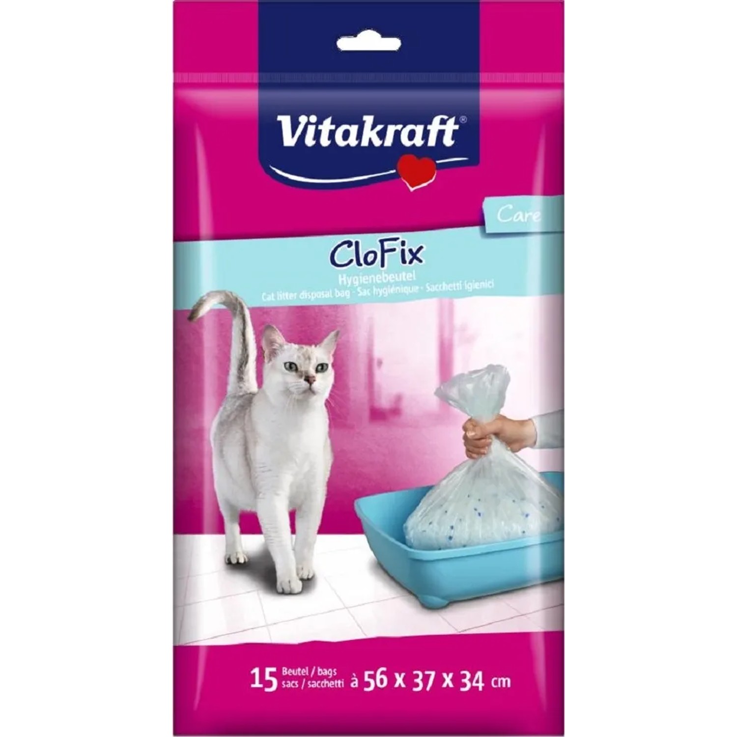 E-shop Vitakraft CloFix Náhradné vrecká do WC pre mačky 15 ks