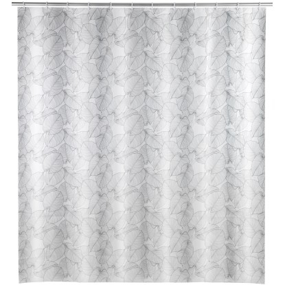 Wenko Sprchový záves Samoa, biely, 180 x 200 cm