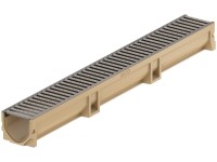 ACO Žľab Self Euroline 2.0, pozinkovaný mostíkový rošt PKW, 1 m
