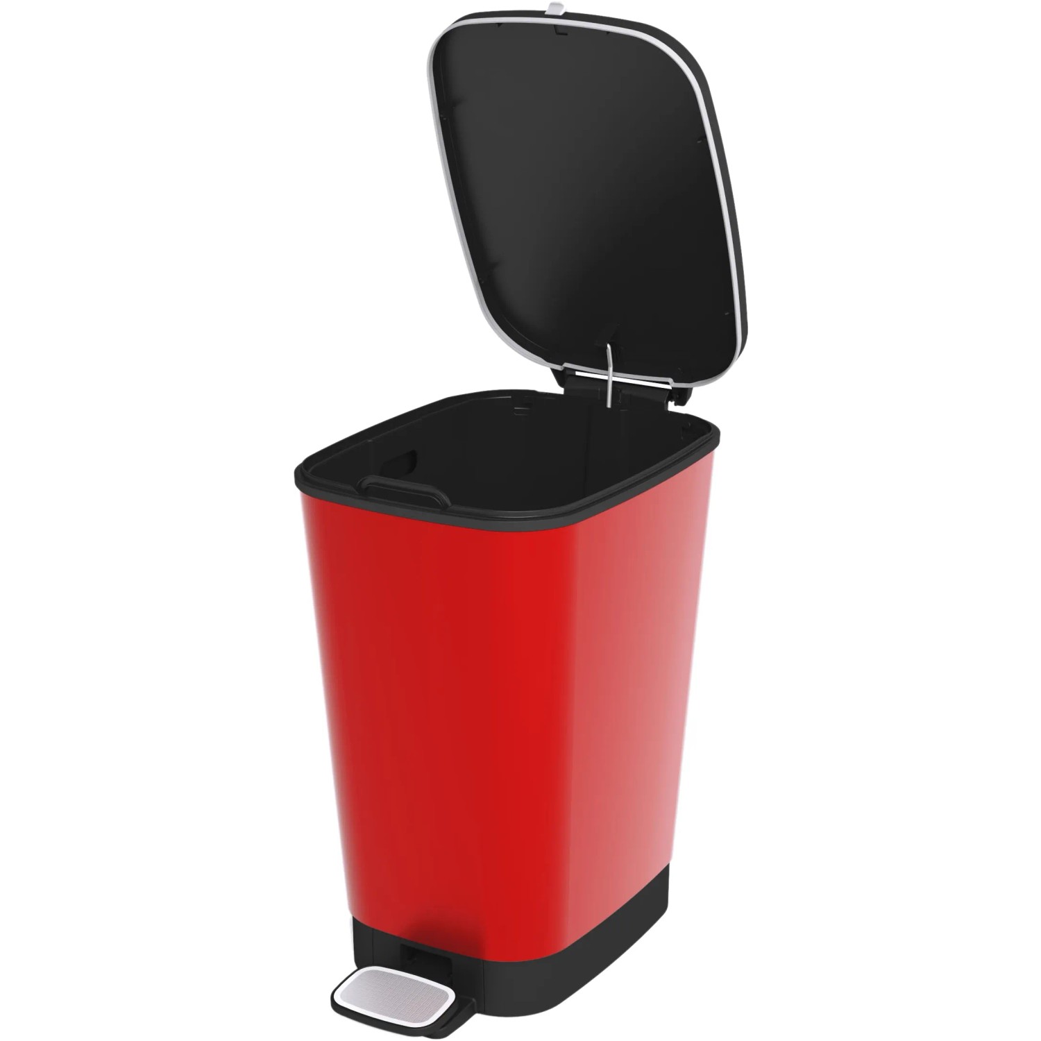 E-shop Kis Nášľapný odpadkový kôš Chic Bin M, červený, 25 l