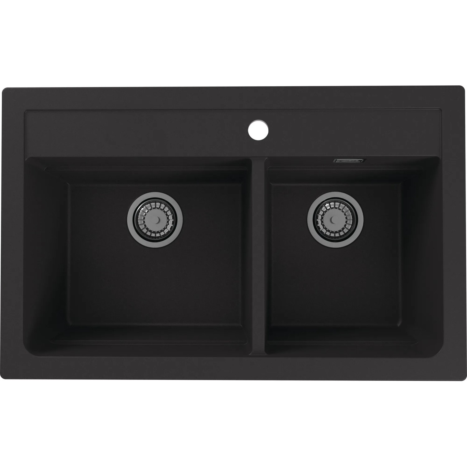E-shop Alveus Granitový drez Atrox 50, čierna, 75 x 50 cm