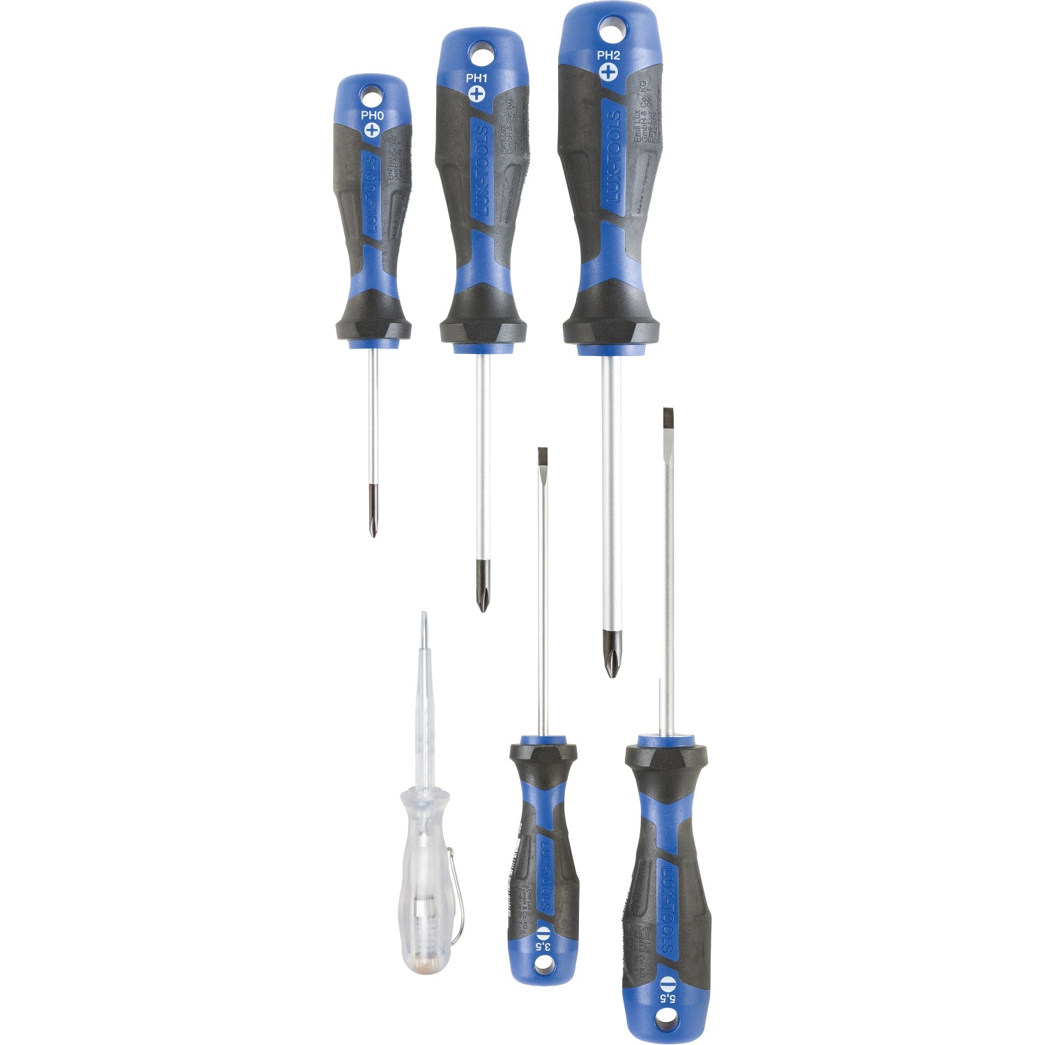 E-shop LUX-TOOLS Súprava montážnych skrutkovačov Comfort, 6dielna