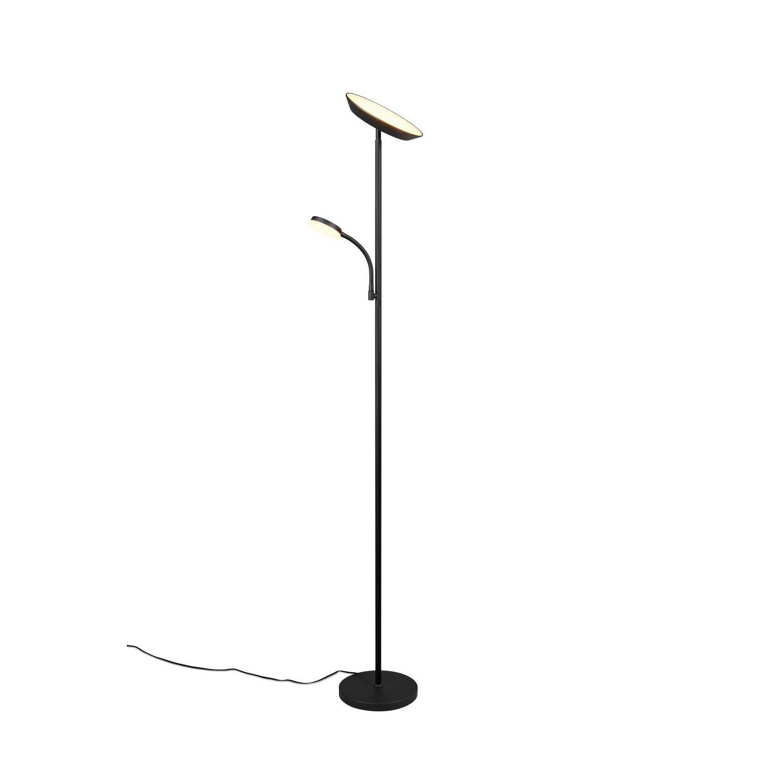 E-shop Reality Stoj. LED lampa Specter s čítacím ramenom matná čierna 178 x 25 x 36 cm