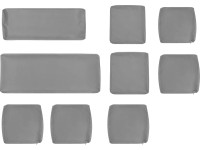 Súprava poťahov na vankúše a vankúše pre zostavu záhradného nábytku Moonbeam