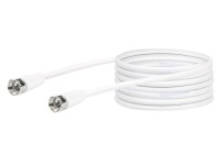 Schwaiger Prepojovací kábel SAT, 75dBm, 1,5 m, biely