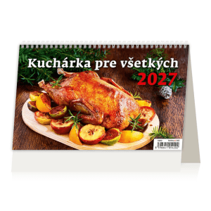 Helma 365 Stolový týždenný kalendár 2027 Kuchárka pre všetkých 22,6 x 13,9 cm