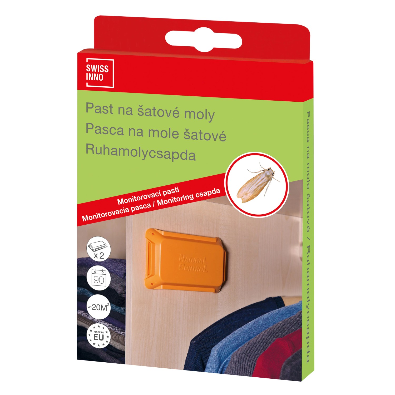 E-shop Swissinno Pasca na šatové mole, 2 ks