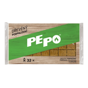PE-PO Drevený podpaľovač, 32 podpalov