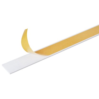 Plochá tyč samolepiaca 3 mm x 30 mm x 2600 mm biela