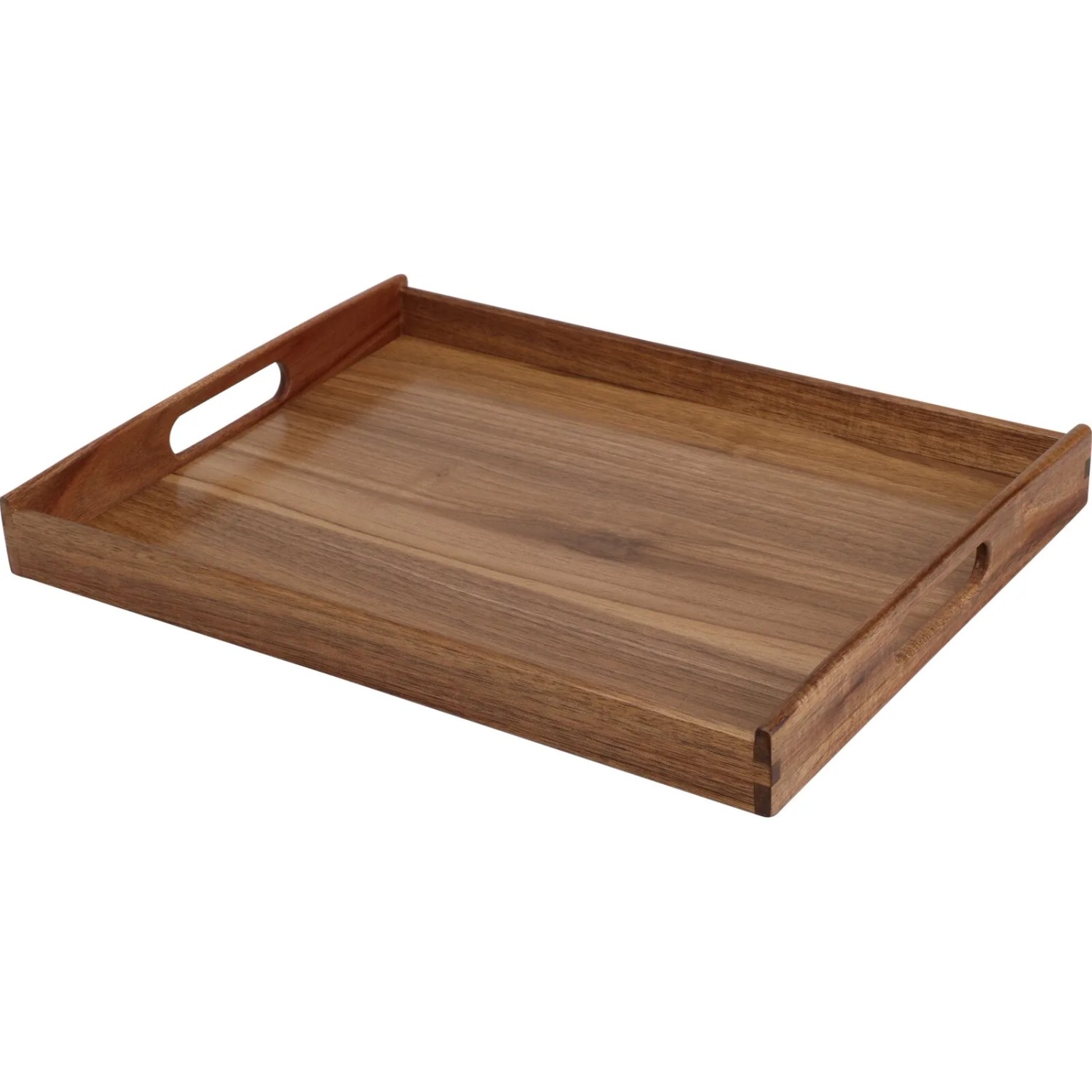 E-shop Koopman Drevěný servírovací podnos s rukoväťami 40 x 30 x 4,5 cm