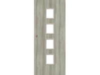 Voster Posuvné dvere ARUBA 4/4, lakované, dub skandinávsky, okrúhle madlo, 70 P