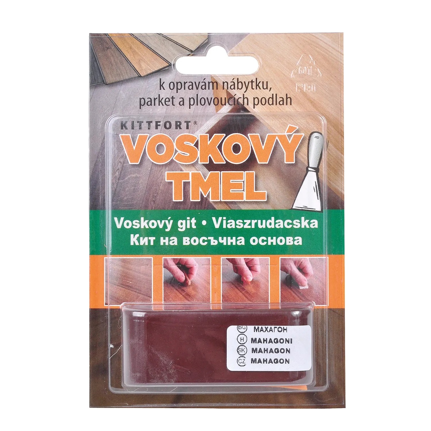 E-shop Kittfort Voskový tmel Profi mahagón