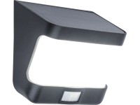 Lutec TRY LED vonkajšie solárne nástenné svietidlo so senzorom na pohyb, čierne Lutec TRY LED vonkajšie solárne nástenné svietidlo so senzorom na pohyb, čierne