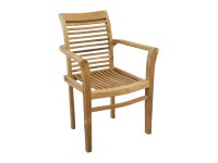 Stohovateľné záhradné kreslo Stucking, 57 x 64 x 95 cm