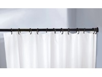 Kleine Wolke Nastaviteľná sprchová tyč čierna, pr. 21 mm, 125-220 cm