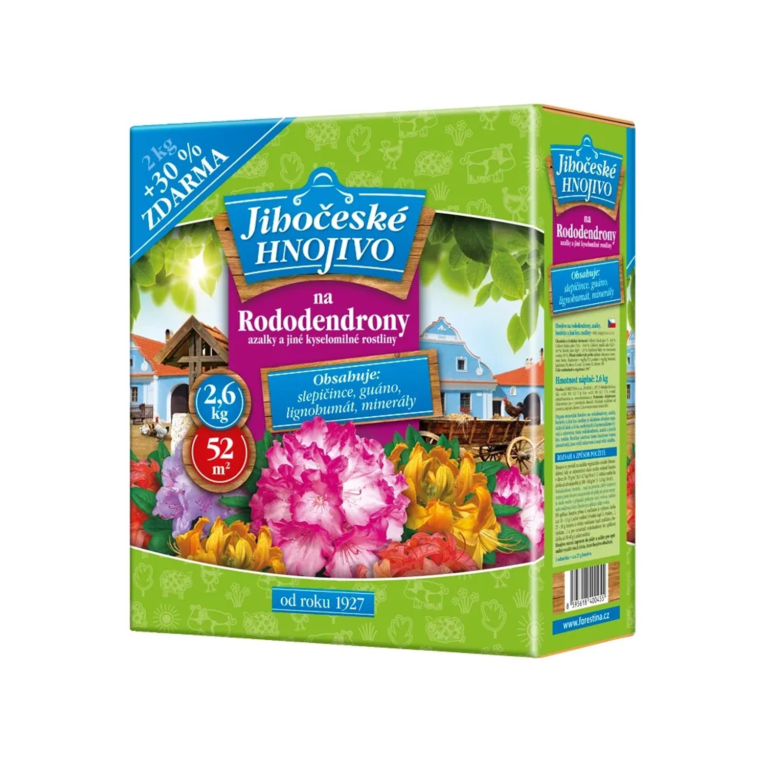 E-shop Jihočeské hnojivo rododendrony, azalky a iné kyslomilné rastliny 2,6 kg