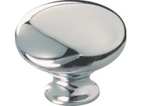 Gombík 913, 32 mm x 32 mm x 26 mm chróm lesklý