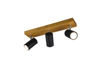 Trio 3-bodové svietidlo Marley čierne matné 160 x 440 x 90 mm