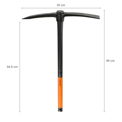 Krížová motyka Fiskars 200, dĺžka 90 cm, ideálna na úpravu pôdy a ťažké záhradnícke práce.
