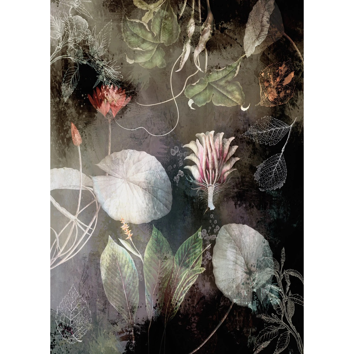 E-shop Komar Vliesová fototapeta Night Flowers 200 x 280 cm