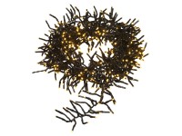 VLC LED svetelná reťaz 1152x LED teplá biela, IP44, čierna, 11,2 m