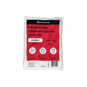 SPOKAR Zakrývacia fólia HDPE Standard 7 um, 4 x 5 m, 20 m2
