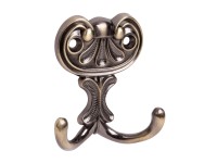 Walteco Vešiak Bree II, mosadz antik, 67 x 58 x 19 mm