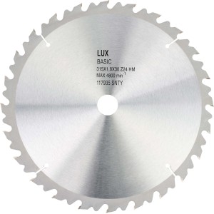 LUX HM pílový kotúč na drevo, Ø 315 mm, 24 zubov, pre stolové píly.