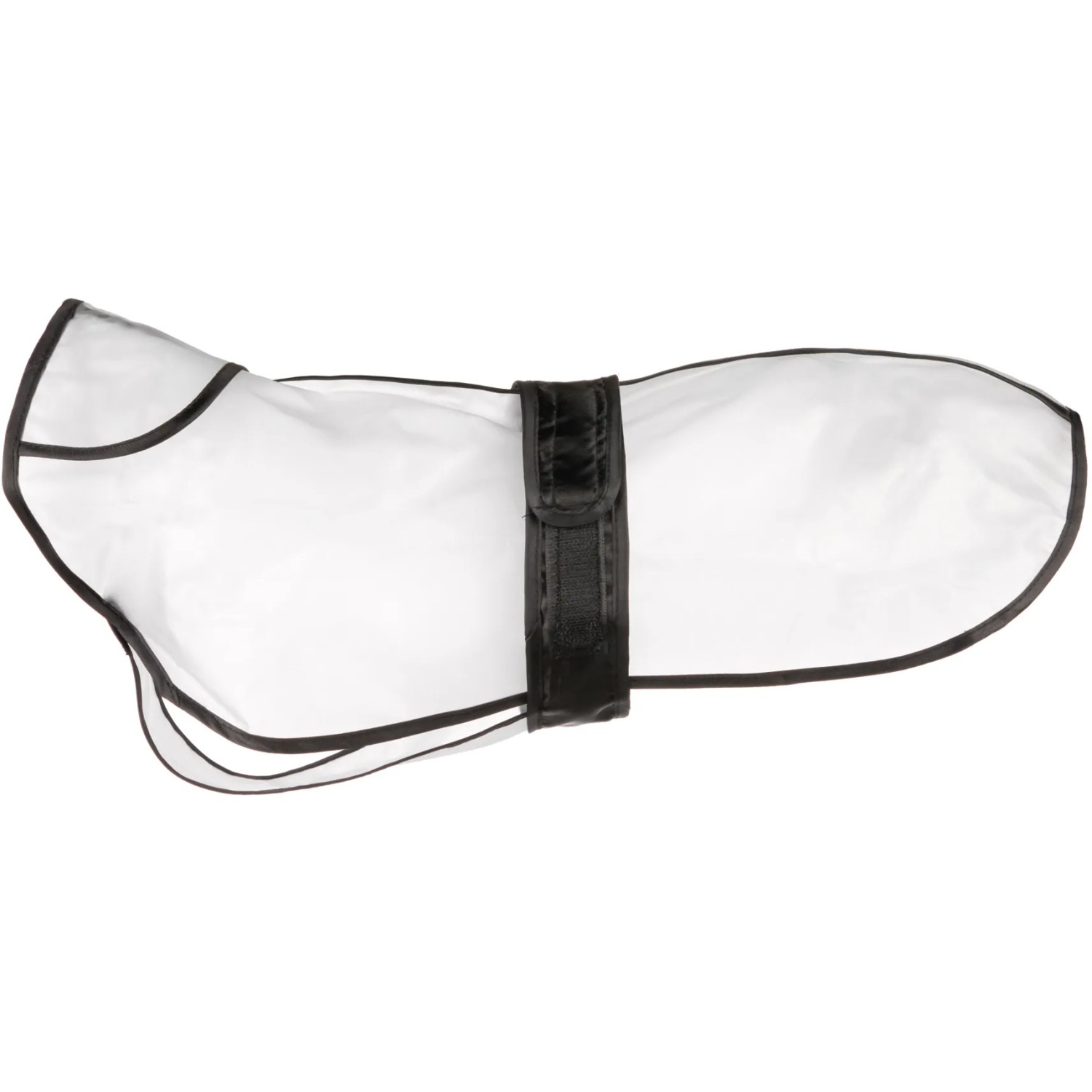 E-shop TRIXIE Pláštenka pre psov Tarbes, priehľadná/čierne popruhy, veľ. S: 42 cm