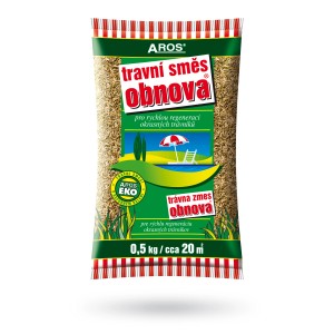Balenie trávneho osiva Aros "Obnova", vhodné na obnovu trávnika.