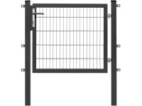 Floraworld Jednokrídlová brána Premium z dvojitého zváraného pletiva antracitová