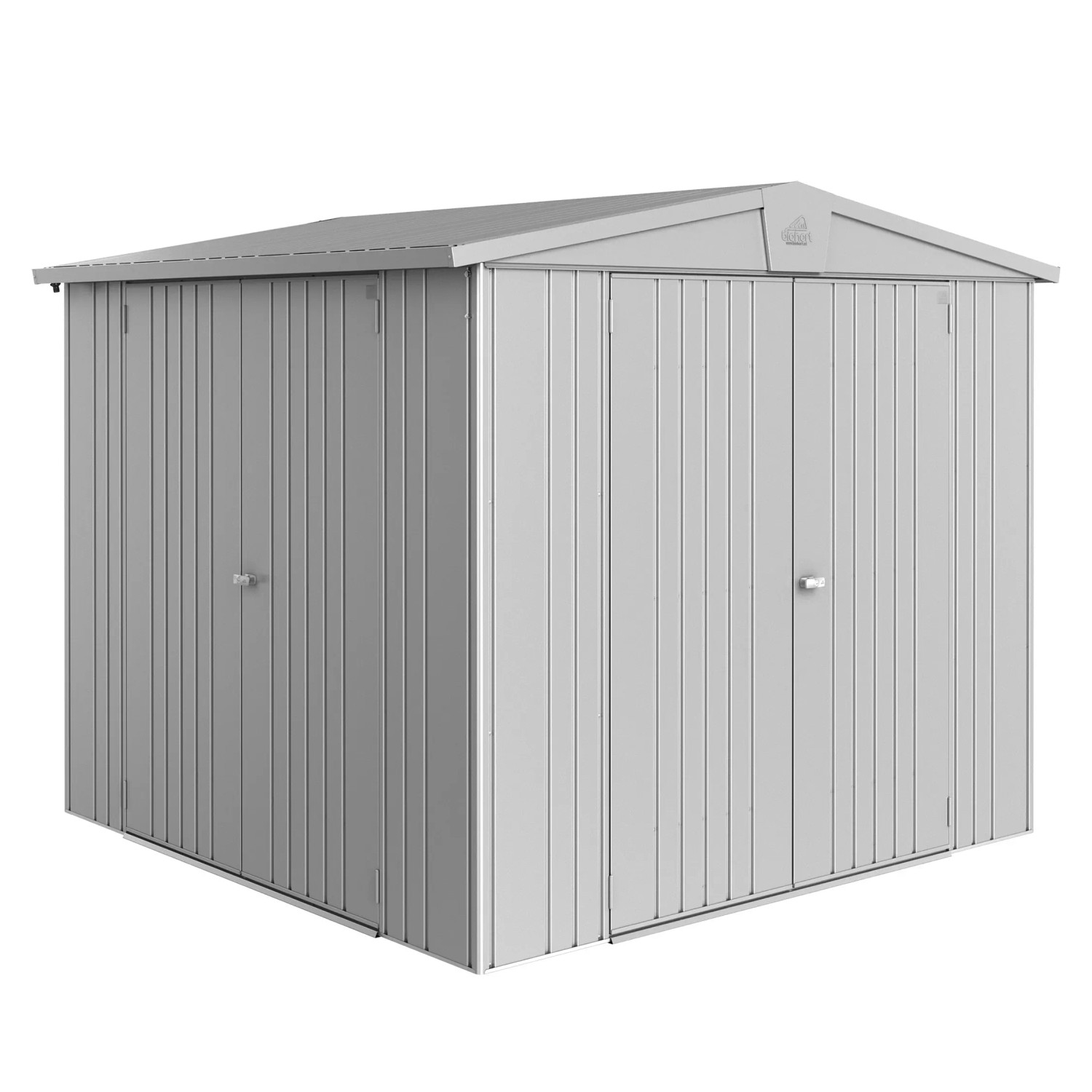 E-shop Biohort Prídavné dvojkrídlové dvere pre domček Europa strieborné 172 x 148 cm