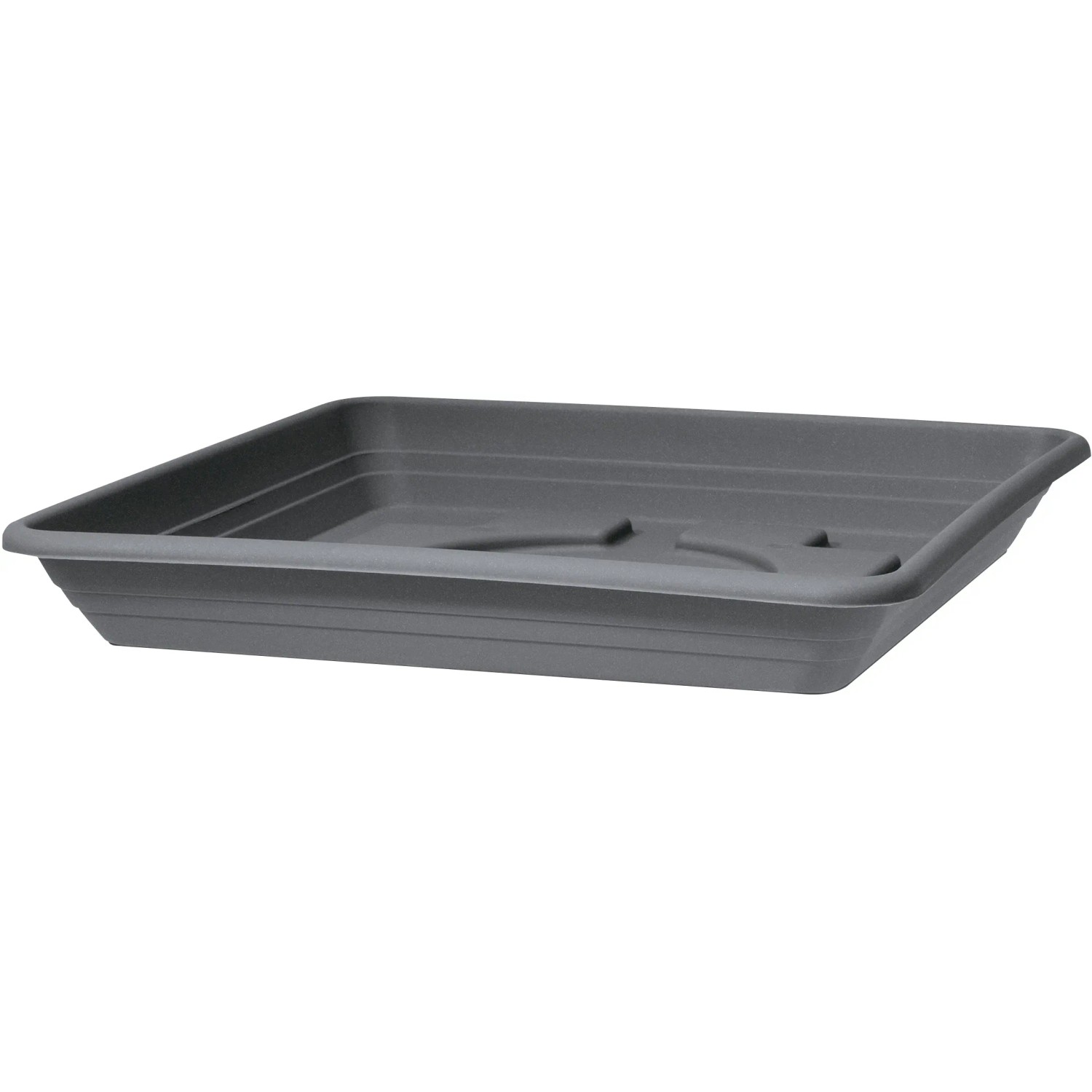 E-shop Scheurich Miska pod kvetináč Lara 327/29 Metallic Grey 29 x 29 x 4 cm