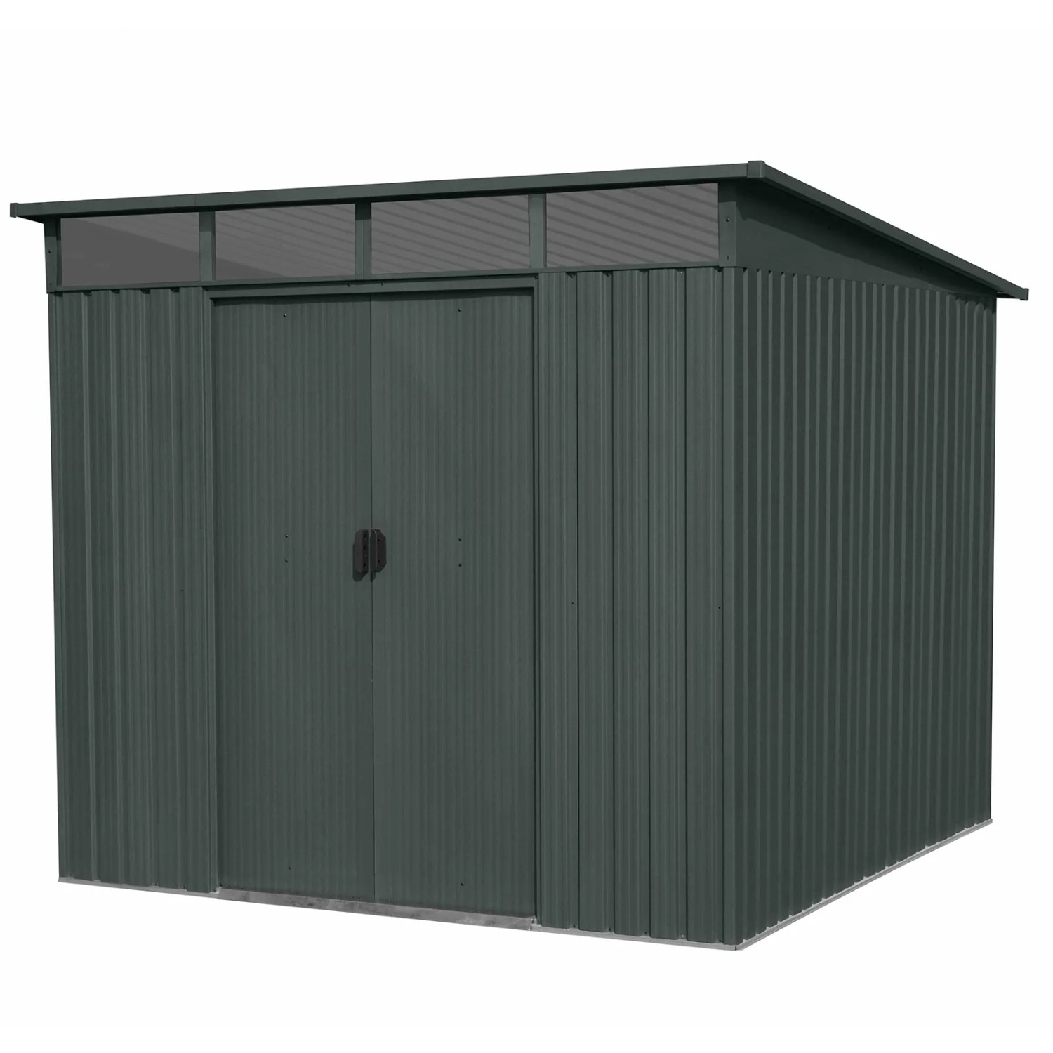 E-shop Floraworld Záhradný domček s pult. strechou Lightline 4 antracit 239x279x202cm
