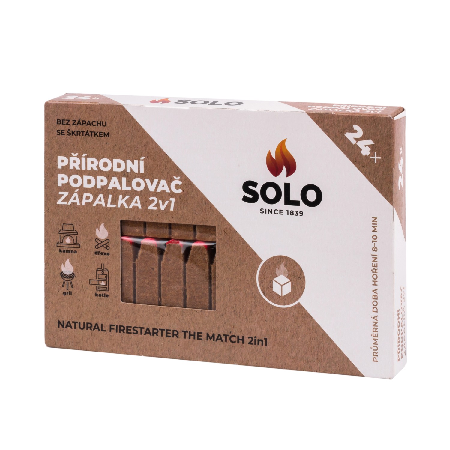 E-shop Solo ekologický podpaľovač zápalka 2 v 1