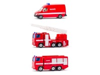 SIKU Kovový model Set hasičská sada 3 áut - česká verzia