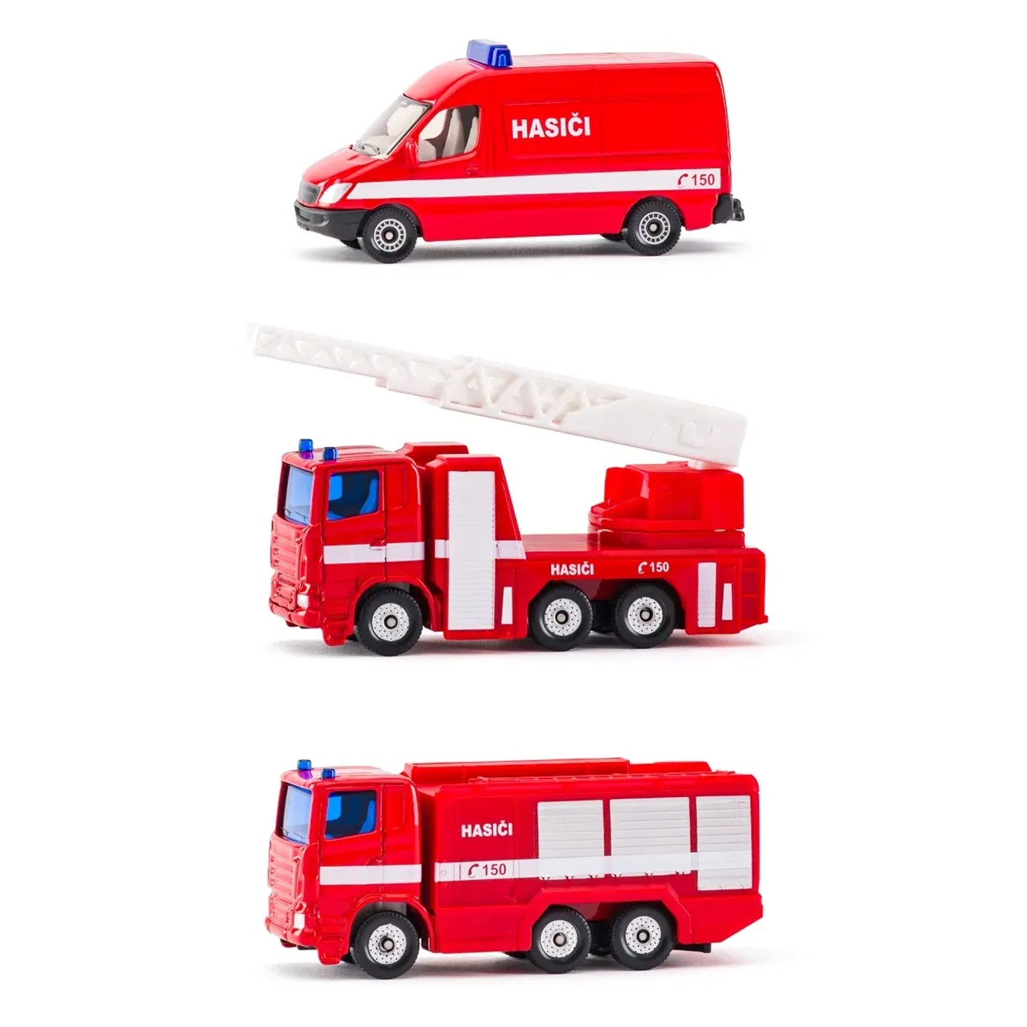 E-shop SIKU Kovový model Set hasičská sada 3 áut - česká verzia