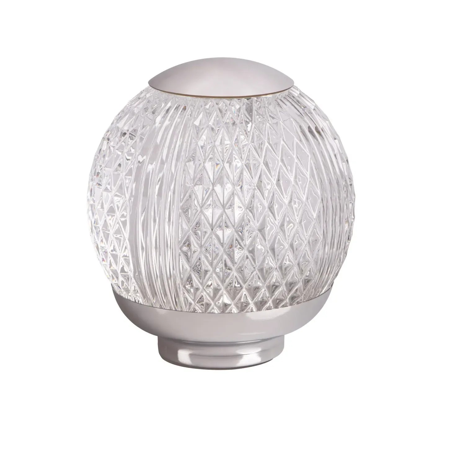 E-shop KingBerry Stolná LED lampička CRYSTAL, RBG, pr. 11 x 11,5 cm