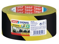 tesa Vyznačovacia lepiaca páska Signal Universal, žltá/čierna, 66 m x 50 mm
