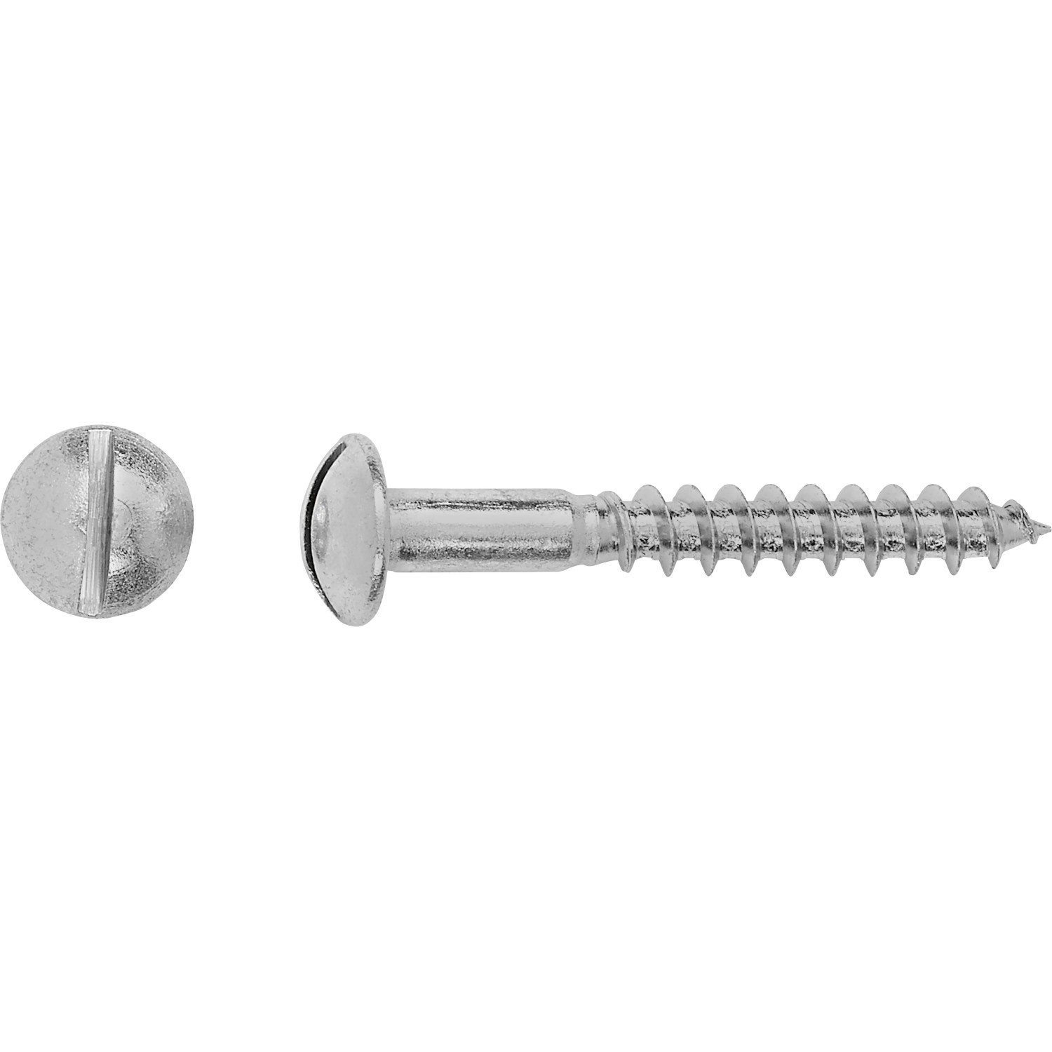E-shop Skrutka do dreva s polguľatou hlavou PZ bielo pozinkovaný 4,5 x 35 mm, 20 ks